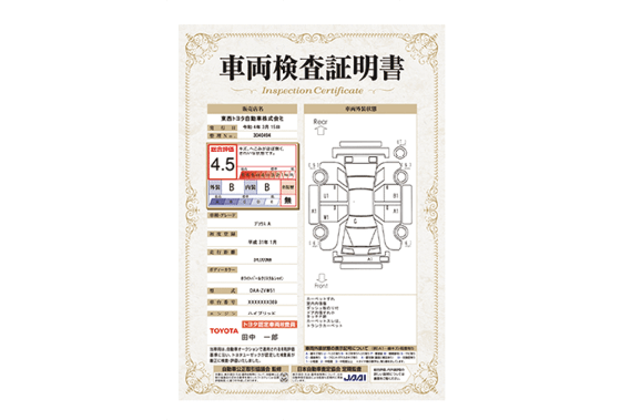 車両検査証明書