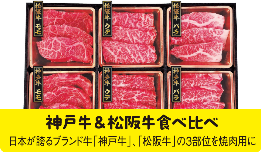 神戸牛・松阪牛食べ比べ