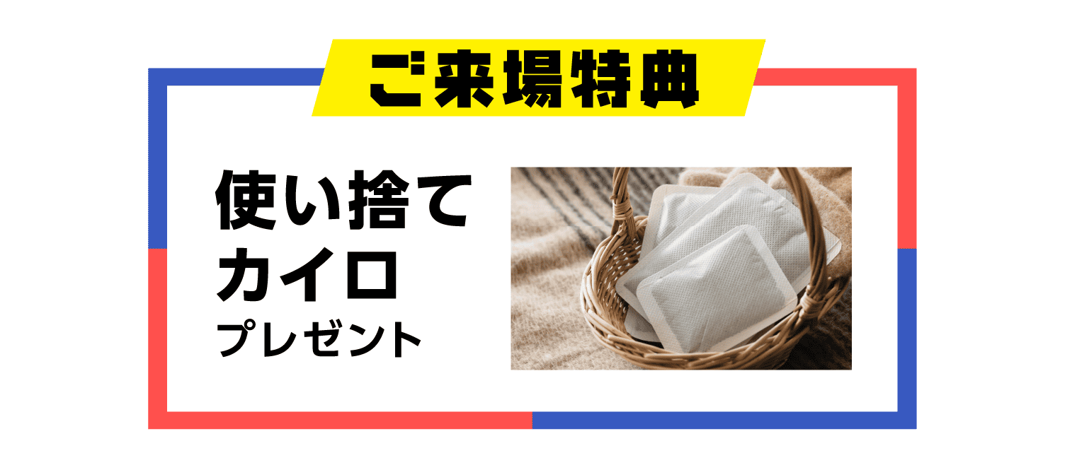 使い捨てカイロプレゼント