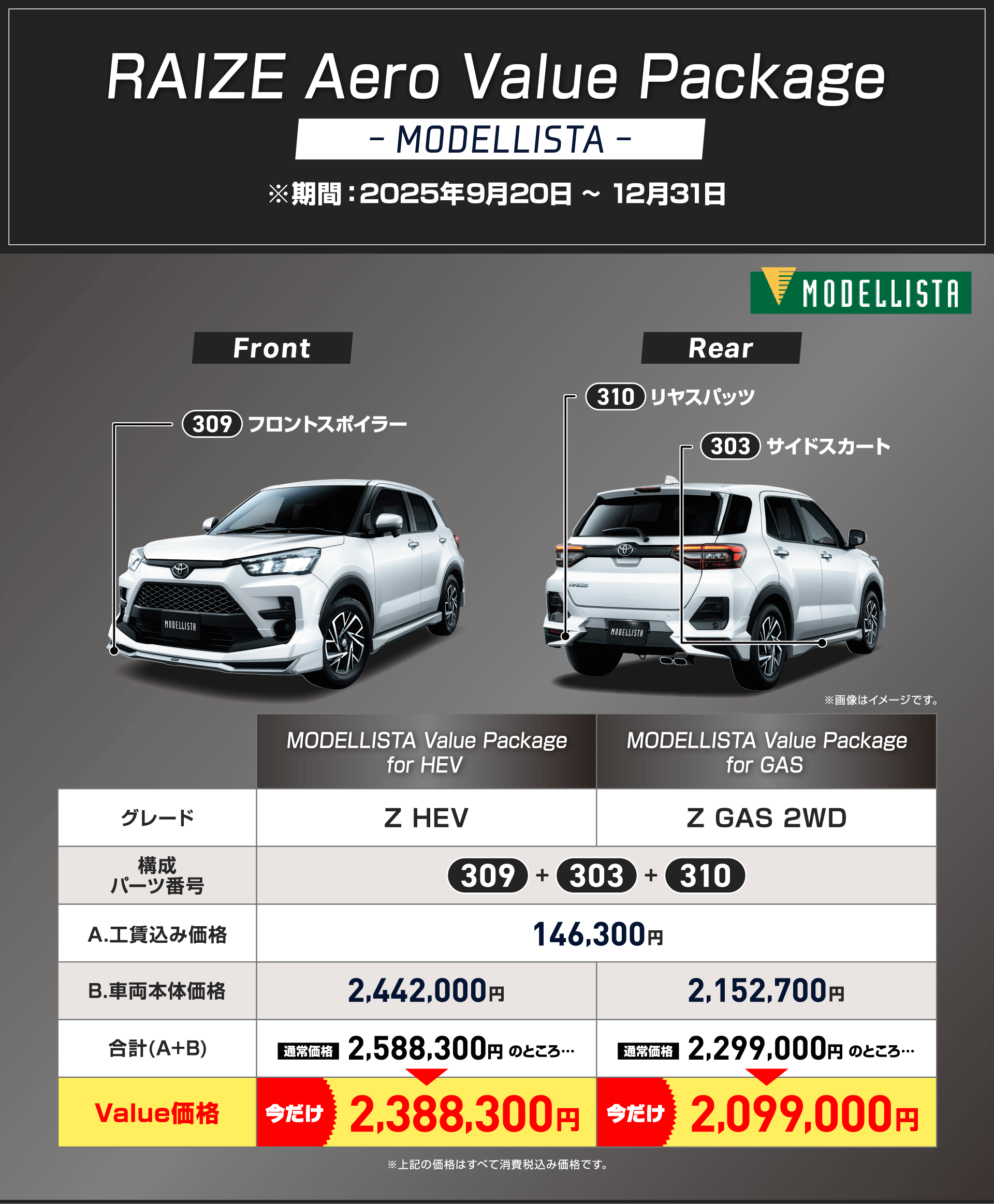 RAIZE Aero Value Package MODELLISTA
