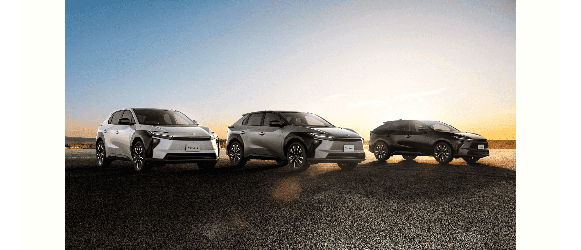 新型bZ4Xのカラーバリエーション